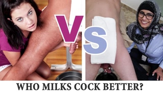Mia Khalifa vs Brandi Belle Cock Milking Showdown