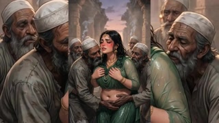 Indian MILFs & Bhabhis Dominated by Muslim Men in Public Group Sex